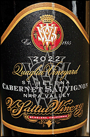 V. Sattui 2022 Quaglia Cabernet Sauvignon