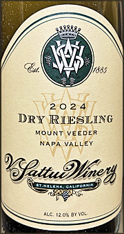 V. Sattui 2024 Dry Riesling