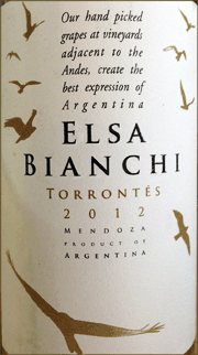 Bianchi 2012 Elsa Bianchi Torrontes