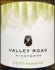 Valley Road Vineyards 2023 Petit Manseng