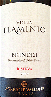 Vallone 2009 Vigna Flaminio Riserva