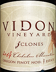 Vidon 2014 3 Clones Pinot Noir