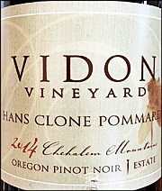 Vidon 2014 Hans Clone Pommard Pinot Noir