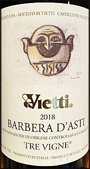 Vietti 2018 Tre Vigne Barbera d'Asti