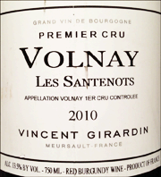 Vincent Girardin 2010 Volnay Les Santenots
