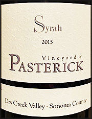 Pasterick 2015 Syrah