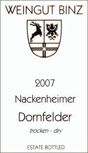 Binz 2007 Dornfelder