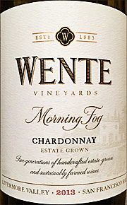 Wente 2013 Morning Fog Chardonnay