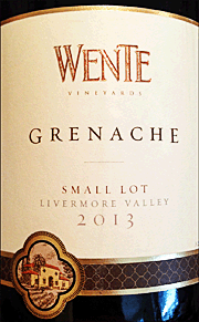 Wente 2013 Small Lot Grenache