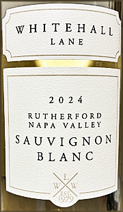 Whitehall Lane 2024 Rutherford Sauvignon Blanc
