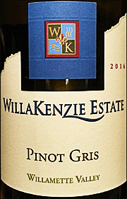 WillaKenzie 2016 Pinot Gris