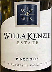 WillaKenzie 2017 Pinot Gris