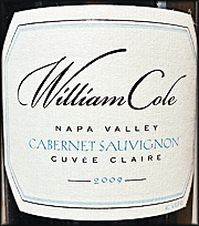 William Cole 2009 Cuvee Claire Cabernet Sauvignon