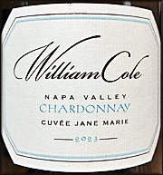 William Cole 2023 Cuvee Jane Marie Chardonnay