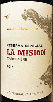 William Fevre 2017 La Mision Reserva Especial Carmenere