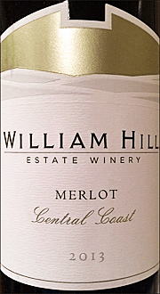 William Hill 2013 Central Coast Merlot