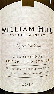 William Hill 2014 Benchland Series Chardonnay