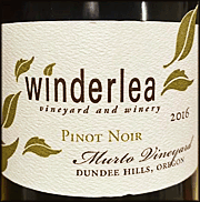 Winderlea 2016 Murto Pinot Noir