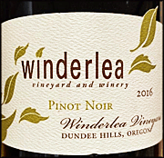 Winderlea 2016 Winderlea Vineyard Pinot Noir