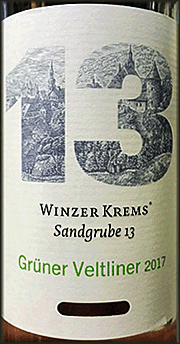 Winzer Krems 2017 Sandgrube 13 Gruner Veltliner