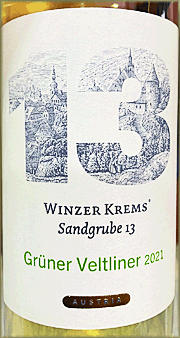 Winzer Krems 2021 Sandgrube 13 Gruner Veltliner