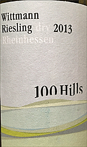 Wittmann 2013 100 Hills Riesling