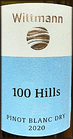 Wittmann 2020 100 Hills Pinot Blanc