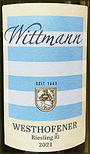 Wittmann 2021 Westhofener 1G Riesling