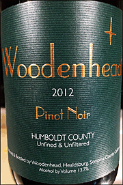 Woodenhead 2012 Humboldt County Pinot Noir