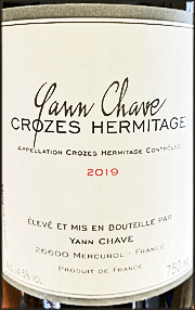 Yann Chave 2019 Crozes-Hermitage Rouge