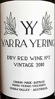 Yarra Yering 2010 Dry Red No 2