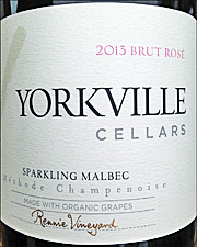 Yorkville Cellars 2013 Malbec Brut Rose