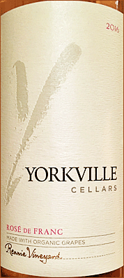 Yorkville Cellars 2016 Rose de Franc