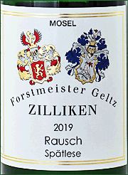 Zilliken 2019 Rausch Spatlese Riesling