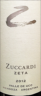 Zuccardi 2012 Zeta