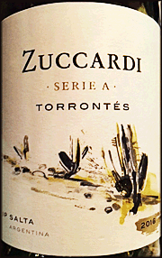 Zuccardi 2016 Serie A Torrontes
