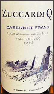 Zuccardi 2018 Q Cabernet Franc