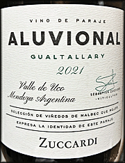 Zuccardi 2021 Aluvional Gualtallary Malbec