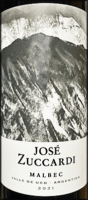 Zuccardi 2021 Jose Zuccardi Malbec