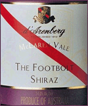 d'Arenberg 2010 Footbolt Shiraz