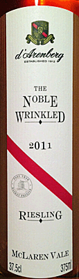 d'Arenberg 2011 Noble Wrinkled Riesling